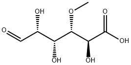 4-O-Methyl-D-glucuronic Acid, 4120-73-4, 结构式