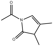 2H-Pyrrol-2-one, 1-acetyl-1,3-dihydro-3,4-dimethyl- (9CI) 化学構造式