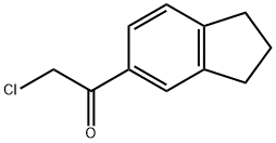 2-CHLORO-1-(2,3-DIHYDRO-1H-INDEN-5-YL)ETHANONE 化学構造式