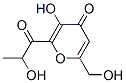 412022-21-0 4H-Pyran-4-one, 3-hydroxy-6-(hydroxymethyl)-2-(2-hydroxy-1-oxopropyl)- (9CI)