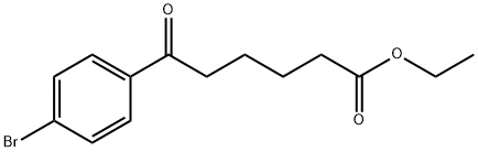 6-(4-ブロモフェニル)-6-オキソヘキサン酸エチル 化学構造式
