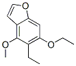 Benzofuran, 6-ethoxy-5-ethyl-4-methoxy- (9CI) Structure