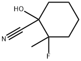 Cyclohexanecarbonitrile, 2-fluoro-1-hydroxy-2-methyl- (9CI),412034-84-5,结构式
