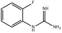 1-(2-フルオロフェニル)グアニジン 化学構造式