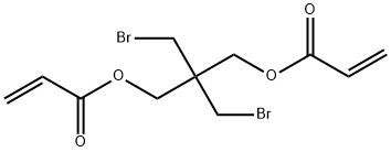 2,2-DIBROMONEOPENTYL GLYCOL DIACRYLATE 化学構造式