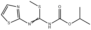 Carbamic  acid,  [(methylthio)(2-thiazolylimino)methyl]-,  1-methylethyl  ester  (9CI) Struktur
