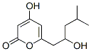 2H-Pyran-2-one, 4-hydroxy-6-(2-hydroxy-4-methylpentyl)- (9CI) Struktur