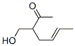 5-Hepten-2-one, 3-(hydroxymethyl)- (9CI),412278-67-2,结构式