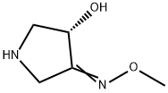 3-Pyrrolidinone,4-hydroxy-,O-methyloxime,(4S)-(9CI) Struktur