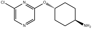 2-CHLORO-6-(4-TRANS-AMINOCYCLOHEXYLOXY)PYRAZINE Structure