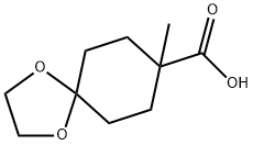 8-Methyl-1,4-dioxaspiro[4.5]decane-8-carboxylic acid Struktur