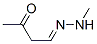 Butanal, 3-oxo-, 1-(methylhydrazone) (9CI) Structure