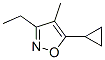 Isoxazole, 5-cyclopropyl-3-ethyl-4-methyl- (9CI) Struktur