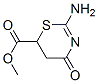 4H-1,3-Thiazine-6-carboxylicacid,2-amino-5,6-dihydro-4-oxo-,methylester 结构式