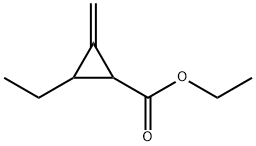 Cyclopropanecarboxylic acid, 2-ethyl-3-methylene-, ethyl ester (9CI) Struktur