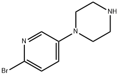 1-(6-溴-3-吡啶基)哌嗪, 412347-39-8, 结构式