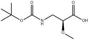 Propanoic acid, 3-[[(1,1-dimethylethoxy)carbonyl]amino]-2-methoxy-, (2S)-, 412352-66-0, 结构式