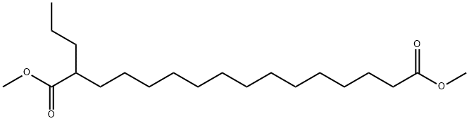 2-Propylhexadecanedioic acid dimethyl ester,41240-34-0,结构式