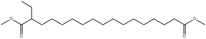 2-Ethylheptadecanedioic acid dimethyl ester Structure
