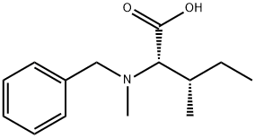 N-苄基-N-甲基-L-异亮氨酸, 4125-97-7, 结构式
