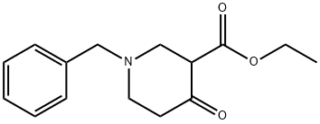 1-ベンジル-3-エトキシカルボニル-4-ピペリドン 化学構造式