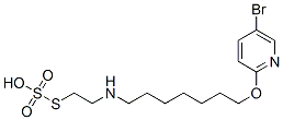 Thiosulfuric acid S-[2-[[7-[(5-bromo-2-pyridyl)oxy]heptyl]amino]ethyl] ester Structure