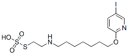 Thiosulfuric acid hydrogen S-[2-[[7-[(5-iodo-2-pyridinyl)oxy]heptyl]amino]ethyl] ester,41287-16-5,结构式
