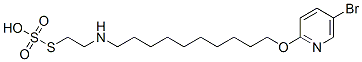 Thiosulfuric acid S-[2-[[10-[(5-bromo-2-pyridyl)oxy]decyl]amino]ethyl] ester Structure