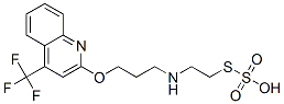 Thiosulfuric acid hydrogen S-[2-[[3-[[4-(trifluoromethyl)-2-quinolinyl]oxy]propyl]amino]ethyl] ester Structure