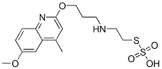 Thiosulfuric acid hydrogen S-[2-[[3-[(6-methoxy-4-methyl-2-quinolinyl)oxy]propyl]amino]ethyl] ester,41287-33-6,结构式