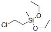 (2-クロロエチル)ジエトキシ(メチル)シラン 化学構造式