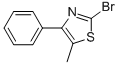 2-溴-5-甲基-4-苯基噻唑,412923-45-6,结构式