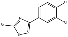 2-溴-4-(3,4-二氯苯基)噻唑, 412923-60-5, 结构式