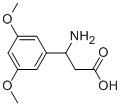 3-AMINO-3-(3,5-DIMETHOXY-PHENYL)-PROPIONIC ACID, 412925-58-7, 结构式