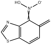 Benzothiazole, 4,5-dihydro-5-methylene-4-aci-nitro- (9CI) Structure