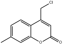 4-(CHLOROMETHYL)-7-METHYL-2H-CHROMEN-2-ONE, 41295-51-6, 结构式