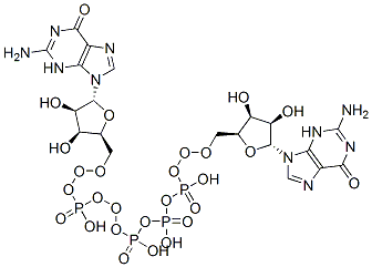 [[(2S,3S,4R,5R)-5-(2-amino-6-oxo-3H-purin-9-yl)-3,4-dihydroxy-oxolan-2-yl]methoxy-hydroxy-phosphoryl]oxy-[[[(2S,3S,4R,5R)-5-(2-amino-6-oxo-3H-purin-9-yl)-3,4-dihydroxy-oxolan-2-yl]methoxy-hydroxy-phosphoryl]oxy-hydroxy-phosphoryl]oxy-phosphinic acid Structure