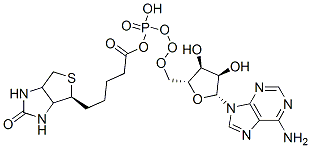 [[(2R,3S,4R,5R)-5-(6-aminopurin-9-yl)-3,4-dihydroxyoxolan-2-yl]methoxy-hydroxyphosphoryl] 5-[(6S)-2-oxo-1,3,3a,4,6,6a-hexahydrothieno[3,4-d]imidazol-6-yl]pentanoate|