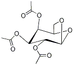 1,6-Anhydro-β-D-galactopyranose Triacetate, 4132-24-5, 结构式