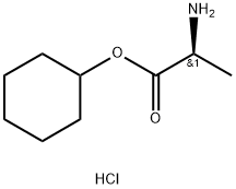 L-丙氨酸环己醇酯盐酸盐, 41324-79-2, 结构式