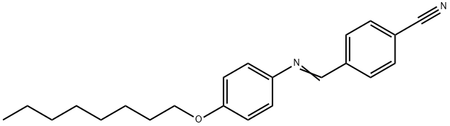 N-(P-CYANOBENZYLIDENE)-P-OCTYLOXYANILINE Structure