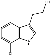 1H-INDOLE-3-ETHANOL,7-CHLORO- 化学構造式