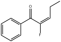 2-Penten-1-one, 2-fluoro-1-phenyl-, (E)- (9CI) 化学構造式