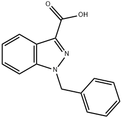 1-BENZYL INDAZOLYL-3-CARBOXYLIC ACID Struktur