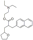 2-(diethylamino)ethyl tetrahydro-alpha-(2-naphthylmethyl)furan-2-propionate         Structure