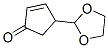 2-Cyclopenten-1-one,  4-(1,3-dioxolan-2-yl)- 结构式