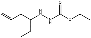 Hydrazinecarboxylic  acid,  2-(1-ethyl-3-butenyl)-,  ethyl  ester  (9CI) 化学構造式