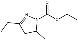 1H-Pyrazole-1-carboxylic  acid,  3-ethyl-4,5-dihydro-5-methyl-,  ethyl  ester|