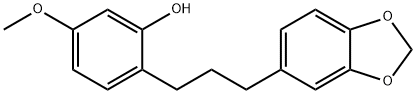 2-[3-(1,3-Benzodioxol-5-yl)propyl]-5-methoxyphenol Structure