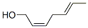 (2Z,5E)-2,5-Heptadien-1-ol Structure